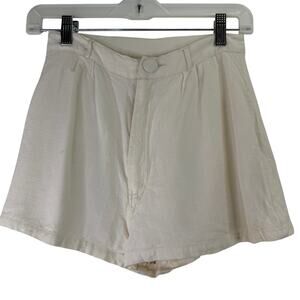 Lovers + Friends Women's Cream Viscose Shorts Size Small